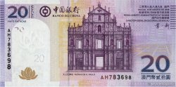 20 Patacas MACAO  2008 P.109a