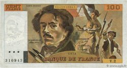 100 Francs DELACROIX FRANCE  1978 F.68.02 pr.TB