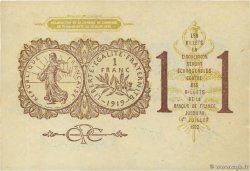 1 Franc FRANCE Regionalismus und verschiedenen Paris 1920 JP.097.23 fST+