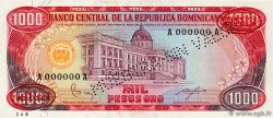 1000 Pesos Oro Spécimen RÉPUBLIQUE DOMINICAINE  1984 P.124s2 FDC