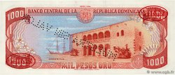 1000 Pesos Oro Spécimen RÉPUBLIQUE DOMINICAINE  1984 P.124s2 FDC