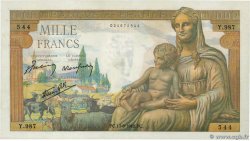1000 Francs DÉESSE DÉMÉTER FRANKREICH  1942 F.40.04