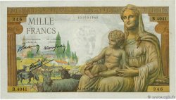 1000 Francs DÉESSE DÉMÉTER FRANKREICH  1943 F.40.19