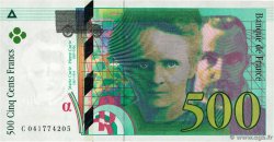 500 Francs PIERRE ET MARIE CURIE FRANKREICH  1998 F.76.04 VZ