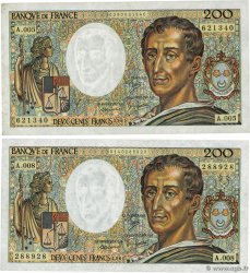200 Francs MONTESQUIEU Lot FRANKREICH  1981 F.70.01