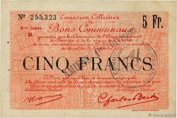 5 Francs FRANCE Regionalismus und verschiedenen Douai 1916 JP.59-0778