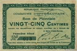 25 Centimes FRANCE Regionalismus und verschiedenen Eppe-Sauvage 1915 JP.59-0804 fSS