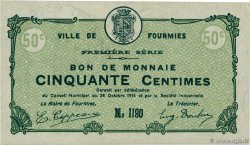 50 Centimes FRANCE Regionalismus und verschiedenen Fourmies 1914 JP.59-1088