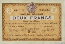 2 Francs FRANCE Regionalismus und verschiedenen Fourmies 1914 JP.59-1091