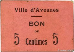 5 Centimes FRANCE Regionalismus und verschiedenen Avesnes 1914 JP.59-2838 SS