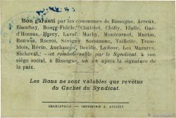 1 Franc FRANCE Regionalismus und verschiedenen Rimognes 1916 JP.08-197 SS