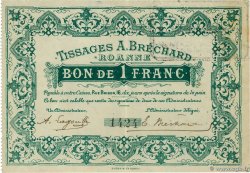 1 Franc FRANCE Regionalismus und verschiedenen Roanne 1914 JP.42-50