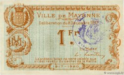 1 Franc FRANCE Regionalismus und verschiedenen Mayenne 1917 JP.53-31 SS