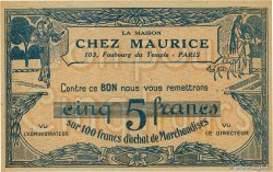 5 Francs FRANCE regionalismo e varie  1930 