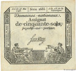 50 Sols FRANCIA  1793 Ass.42c SPL