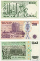 10000, 20000 et 50000 Lirasi Lot TURQUIE  1984 P.200, P.202 et P.204 pr.NEUF