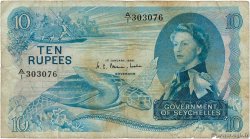 10 Rupees SEYCHELLES  1968 P.15a RC