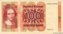 100 Kroner NORVÈGE  1989 P.43d NEUF
