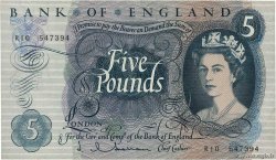 5 Pounds ENGLAND  1963 P.375a XF