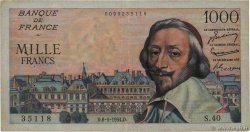 1000 Francs RICHELIEU FRANCIA  1954 F.42.05 BC+