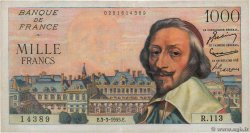 1000 Francs RICHELIEU FRANKREICH  1955 F.42.11