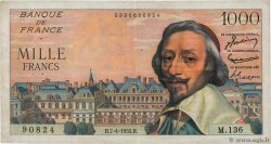 1000 Francs RICHELIEU FRANCE  1955 F.42.12