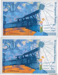 50 Francs SAINT-EXUPÉRY modifié Lot FRANCE  1999 F.73.05 VF