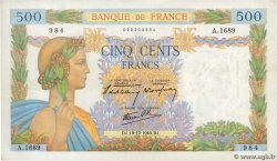 500 Francs LA PAIX FRANCE  1940 F.32.11