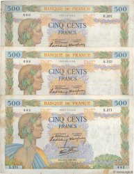 500 Francs LA PAIX Lot FRANKREICH  1940 F.32.02