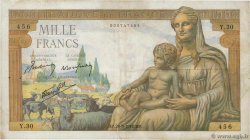 1000 Francs DÉESSE DÉMÉTER FRANCE  1942 F.40.01