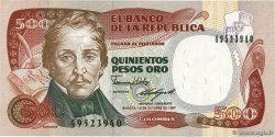 500 Pesos Oro COLOMBIA  1987 P.431 FDC