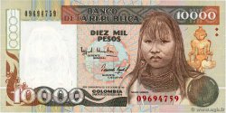 10000 Pesos  COLOMBIA  1994 P.437A FDC
