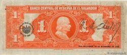 1 Colon SALVADOR  1941 P.075a TB