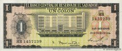1 Colon EL SALVADOR  1966 P.100a MBC