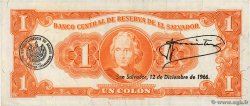 1 Colon EL SALVADOR  1966 P.100a MBC