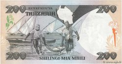 200 Shilingi TANZANIA  1986 P.18a UNC-