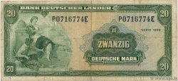 20 Deutsche Mark ALLEMAGNE FÉDÉRALE  1949 P.17a TB