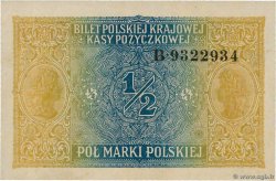 1/2 Marki POLAND  1917 P.007 UNC