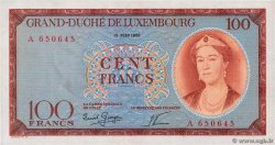 100 Francs LUXEMBURGO  1956 P.50a