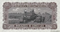 25 Lei RUMANIA  1952 P.089a FDC