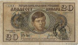 20 Dinara YOUGOSLAVIE  1941 P.R11