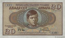 20 Dinara YOUGOSLAVIE  1936 P.030