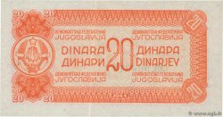 20 Dinara YOUGOSLAVIE  1944 P.051a SPL