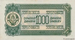 1000 Dinara YUGOSLAVIA  1944 P.055b q.FDC