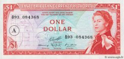 1 Dollar EAST CARIBBEAN STATES  1965 P.13h UNC