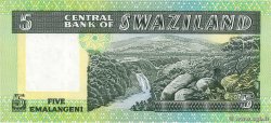 5 Emalangeni SWAZILAND  1984 P.09b UNC