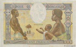 100 Francs MADAGASCAR  1937 P.040