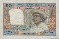 50 Francs MADAGASKAR  1950 P.045a