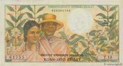 1000 Francs - 200 Ariary MADAGASCAR  1966 P.059a BB