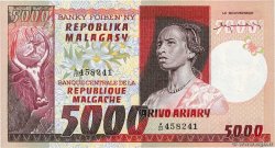 5000 Francs - 1000 Ariary MADAGASCAR  1974 P.066a